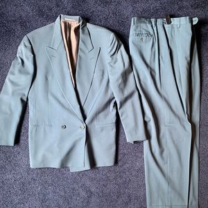 Baby Blue Vintage Zegna Suit